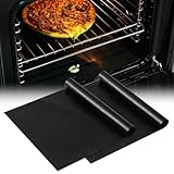 KitchenRaku Universal teflon ofen herdmatte 32X50cm, Antihaft- Backofeneinlagen für den...