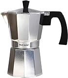 WECOOK! - Italienischer Aluminium-Espressokocher, 6 Tassen | Geeignet für Gas,...