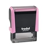 Trodat - Printy 4912 Pastell Rosa - Selbstfärbender Stempel personalisiert mit Wunschtext...
