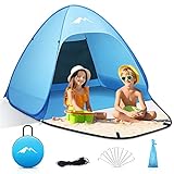Purebox Pop Up Strandmuschel, tragbares Strandzelt - UV-Schutz 50+, 1-3 Personen Modelle,...