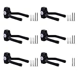 HONESTY Gitarrenhalterung zur Wandmontage 6er-Pack, Premium-Gitarrenhaken...