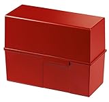 HAN Karteibox DIN A5 quer – innovatives, attraktives Design für 500 Karteikarten mit...