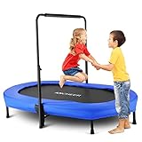 ANCHEER Kindertrampolin, Garten Trampolin für zwei Kinder Indoor / Outdoor...