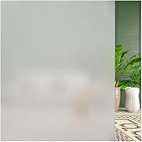 Fensterfolie Blickdicht Sichtschutzfolie Milchglasfolie Selbstklebend,UV-Schutz Statisch...