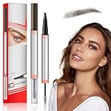 2-in-1 Eyebrow Pencil with Gel, 2025 Microblading Eyebrow Pencil, 2-in-1 Brow Pencil and...