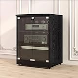 GUAWJRZDP 2/3-stufiger Hi Fi Regal Mit Verstellbaren Regalen, Phonoschrank Mit Schublade,...