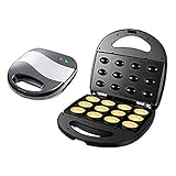 N/K Nussbäcker Waffeleisen/Backautomat/Zaubernuss Waffeleisen für Nuss Premium...