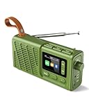 pinci Tragbares DAB-Radio mit Bluetooth, USB wiederaufladbares FM-Radio,...