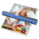 Tragbarer Scanner, Handdokumentenscanner für Geschäftsfotos, 16G SD-Karte, 900 DPI...