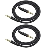 Powice 2 Stück 3 5 Klinke auf 3 5 Klinke Aux Kabel 1m,Klinkenkabel 3,5...