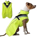 DOGOPAL Regenmantel Hund wasserdicht für kleine & große Hunde - Gelber...