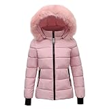 Generisch Puffer Jacke Damen Winter Leichte Steppjacke Winterjacke Mit Fellkapuze Kurz...