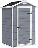 Keter Manor 4x3 Gartenhaus wetterfest, Kunststoff, Outdoor, Außenmaße:...