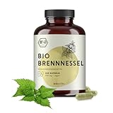 BIONUTRA® Brennnessel Kapseln Bio (240 x 500 mg), hochdosiert, deutsche Herstellung,...