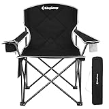 KingCamp Campingstuhl 150 KG Belastbar, Klappstuhl Extra Breit, Faltbar...