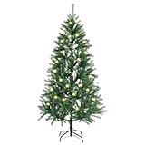 Juskys künstlicher Weihnachtsbaum 180 cm - Baum mit LED Beleuchtung & Ständer...
