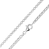 Materia Zwillings Ankerkette Silber 925 - Halskette Damen Herren 2,3mm Kette...