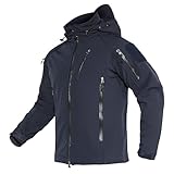 TACVASEN Herren Softshell Jacket Winterjacke Gefütterte Outdoorjacke...