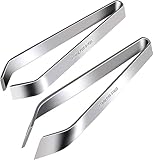 Fischgräten-Pinzetten-Set, professionelles Edelstahl-Flach- und...
