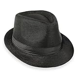 Schramm® Fedora Hut für Damen und Herren Panamahut mit Stoffband Sonnenhut in 5 Umfang...