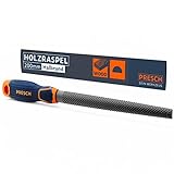 Presch Holzraspel Halbrund 200mm - Hochwertige Raspel mit doppelseitigem Hieb H2...