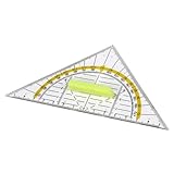 Lamkrtlp Geometrie Dreieck mit Griff, Geometriedreieck, Geodreieck für Schule...