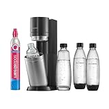 SodaStream Wassersprudler DUO mit Quick-Connect CO2-Zylinder| inkl. 2x 1L Glasflasche und...