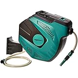 Amazon Basics - Schlauchtrommel zur Wandmontage, mit Schlauch, automatische Aufrollung, 25...