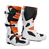 Shot, Paar Motocross-Stiefel RACE 6 black white orange, 45