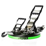 SPIDER SLACKLINE - Kit Longline Fly Line 50, Slackline 45 m, Mandingo-Ratsche slow release...