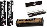 yaoviz® Set 3tlg.: RAW konische Drehmaschine 110mm Jointroller - 2x GIZEH Black KS Slim...