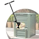 Kompostwender, Belüfter, Kompostrührer, Werkzeug für Outdoor-Kompostierung, manueller...