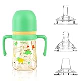 Qshare Baby Trinklernbecher 240ml,Trinklernbecher Auslaufsicherer, Trinklernflasche für...