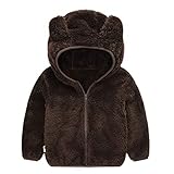 GZSRTT Baby Winter Jacke Mädchen,Übergangsjacke Baby Kinder-Walkjacke Teddyjacke Kinder...