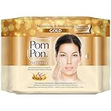 Pom Pon GOLD Gesichts und Augen Make-up Entfernungstücher, mit natürlichen,...