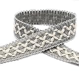 1.5cm x 10 yards Spitzenband Quadratische Gurtbandspitze,Vintage Spitze,für...