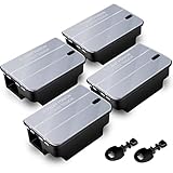 4 x Köderstation Ratte I Kinder- und Haustiersicher I Effektive Köderbox Ratten für...