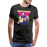 Spreadshirt The Big Bang Theory Sheldon Bazinga Männer Premium T-Shirt, M
