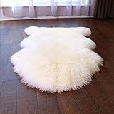 HLZDH Faux Lammfell Schaffell Teppich Kunstfell Dekofell in Super weich Lammfellimitat...
