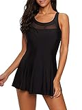 Durio Damen Badeanzug Badekleid Einteilig Tankini Bauchweg Schwimmkleid...