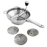 Rotierender Passierer, Passiermühle für Apfelsauce, ergonomische Lebensmittelmühle mit...