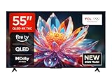 TCL 55T6C 55 Zoll QLED Fernseher, 4K UHD Fire TV, HDR10+, Dolby Vision & Atmos, Smart TV...