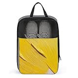 Abstrakte einfache gelbe Ölfarben-Textur, Schuhtasche für Reisen, den täglichen...
