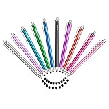 Tablet Stift MEKO 10er Pack Touchscreen Stift mit 20 Ersatzgummispitzen in 6mm, Stylus...