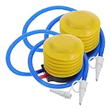 WHAMVOX Fußluftpumpe Tragbarer Ballon Inflator mit Schlauch Fußbetriebene Blasebalg...