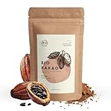 BIONUTRA® Kakao-Pulver Bio 1000 g, stark entölt (11% Fett), Bio Kakaopulver ohne Zucker,...