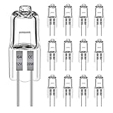 12 Stück G4 Halogenglühbirne 20W 2700k warmweiß 240LM, Halogenlampe G4 20w...