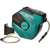 Amazon Basics - Schlauchtrommel zur Wandmontage, mit Schlauch, automatische Aufrollung, 35...