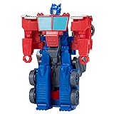 Transformers Spielzeug EarthSpark 1-Step Flip Changer Optimus Prime, Action-Figur (10 cm),...
