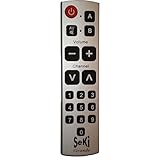 SeKi Grande silber - lernfähige Universal-Fernbedienung mit großen Tasten - für...